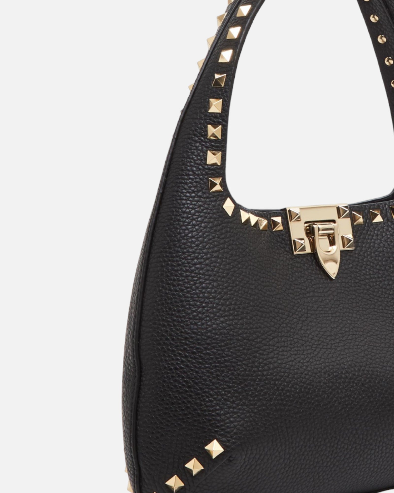 VALENTINO Borsa nera grande a spalla HOBO