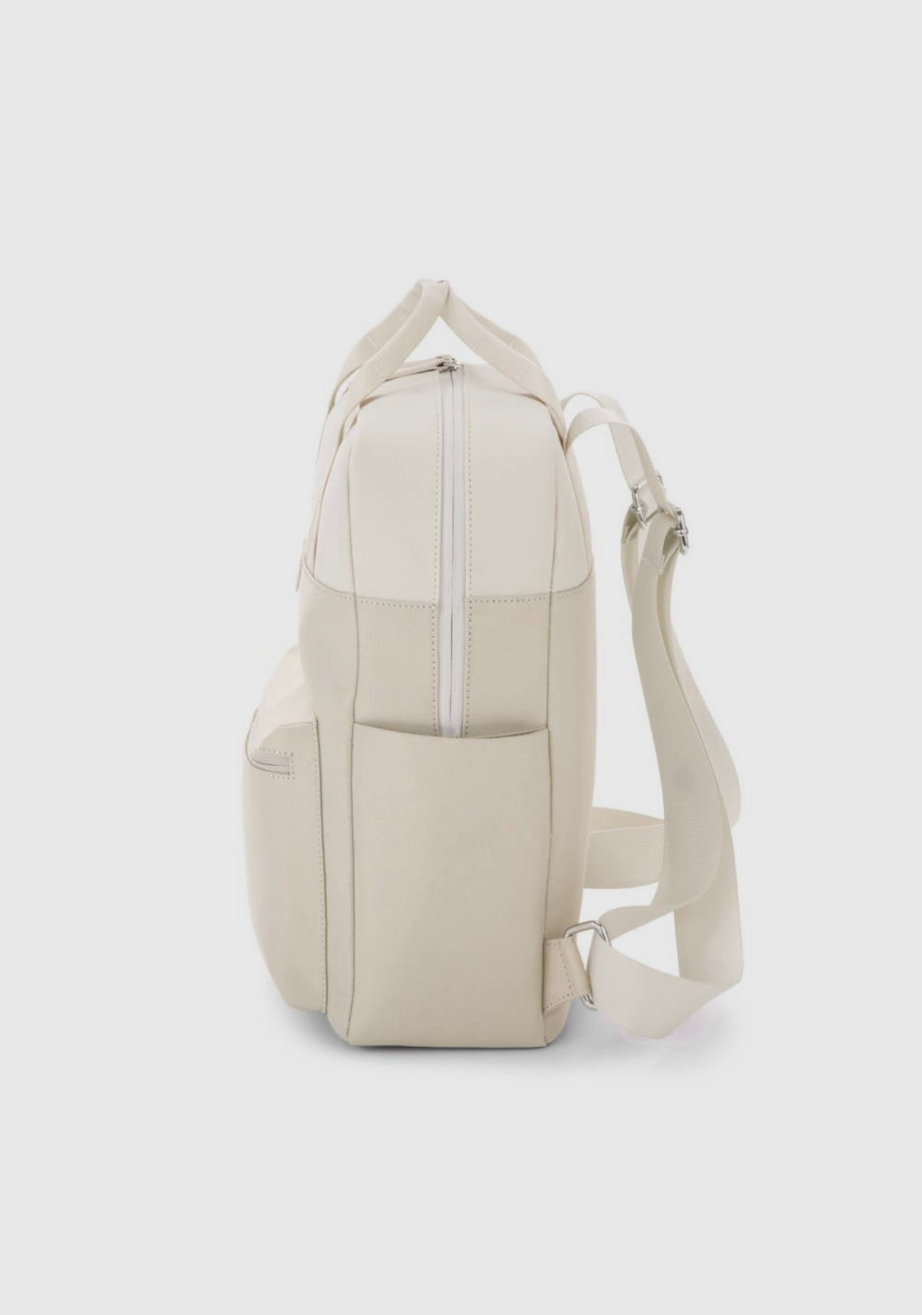 Zaino medio beige porta pc o da viaggio - VEGAN