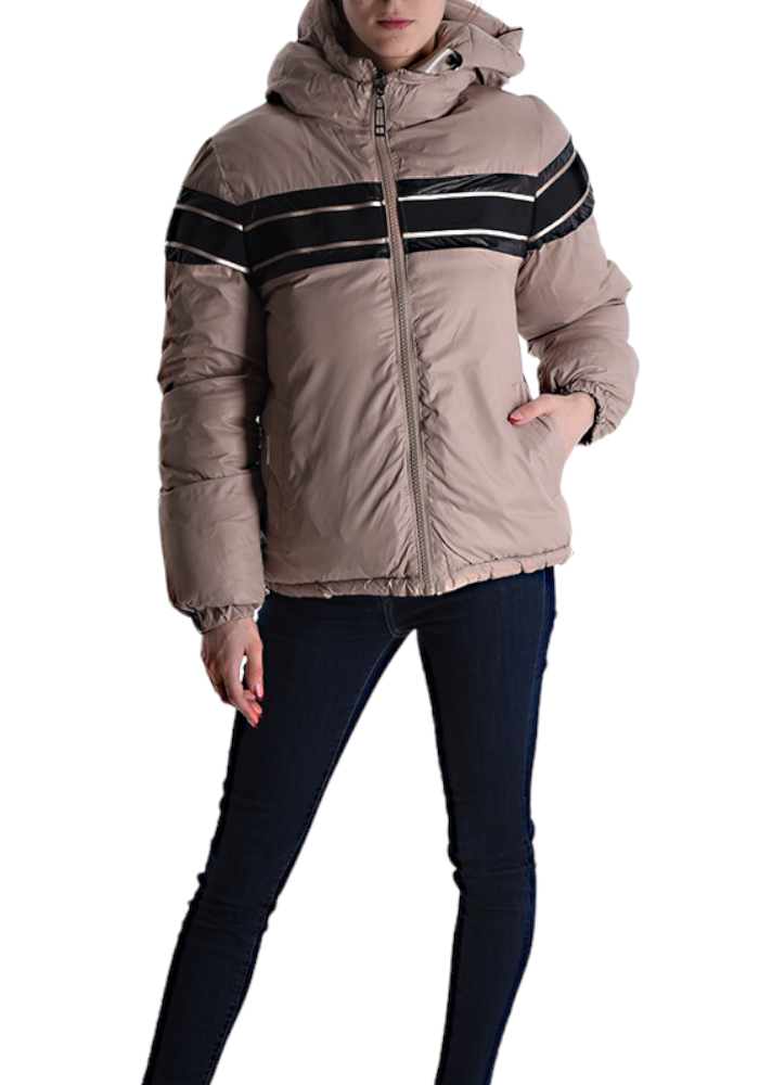 METIS GLAM Piumino maculato reversibile