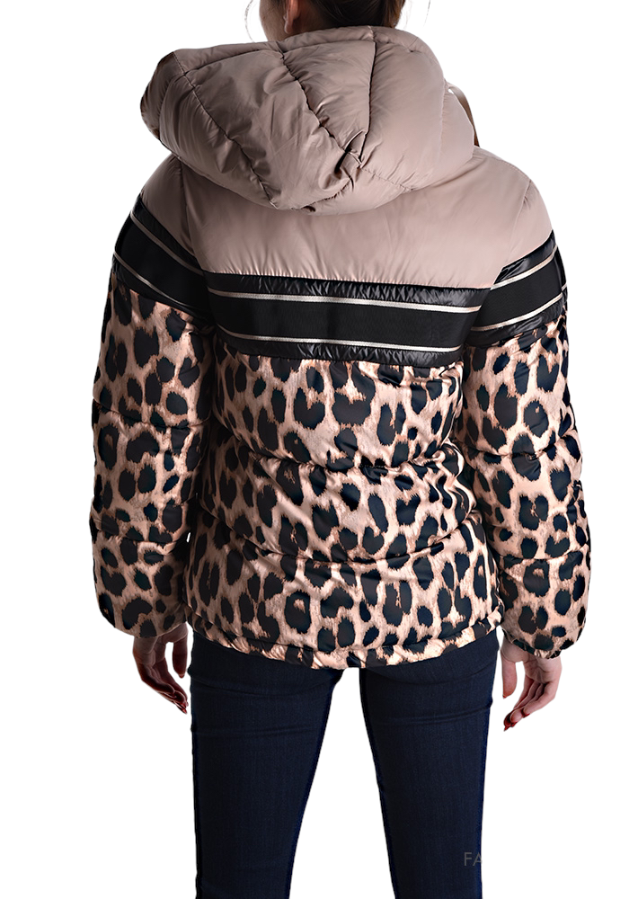 METIS GLAM Piumino maculato reversibile