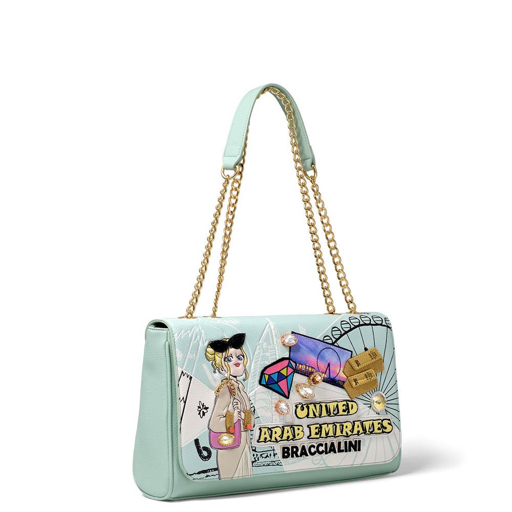 BRACCIALINI Borsa Cartoline UNITED ARAB EMIRATES
