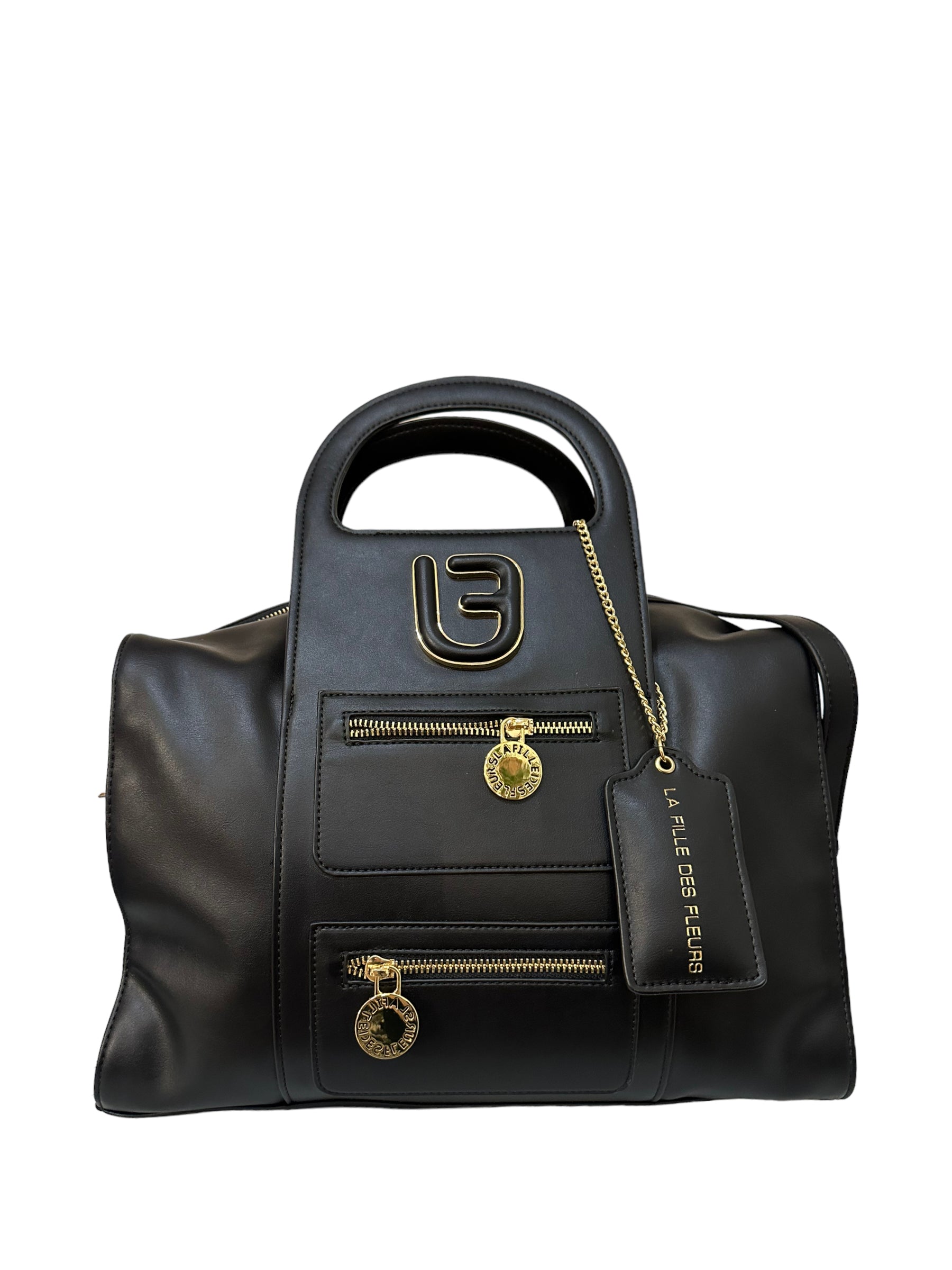 LA FILLE DES FLEURS Borsa bauletto Nero Grande - PREORDINE