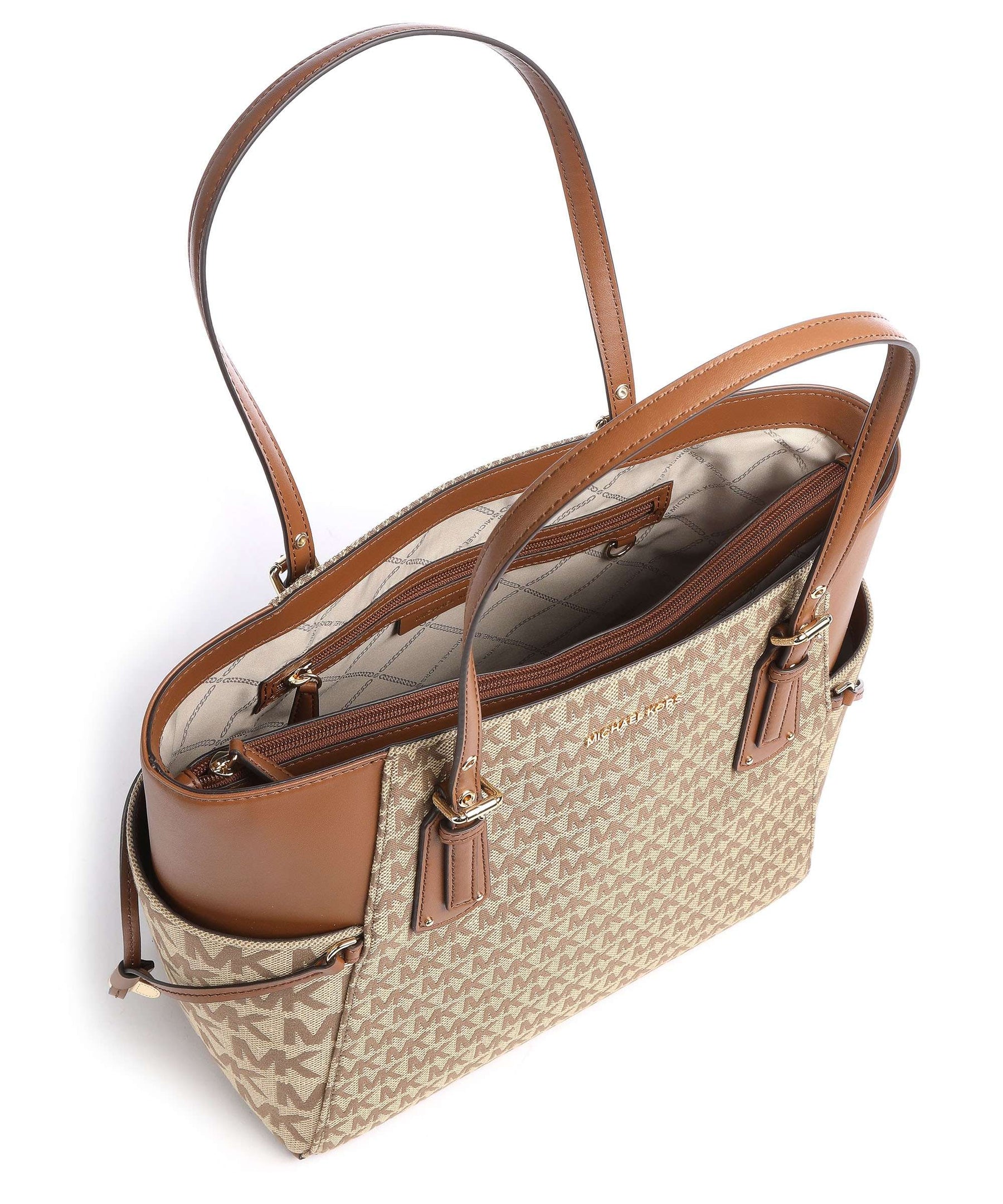 MICHAEL KORS Borsa Voyager shopper canvas
