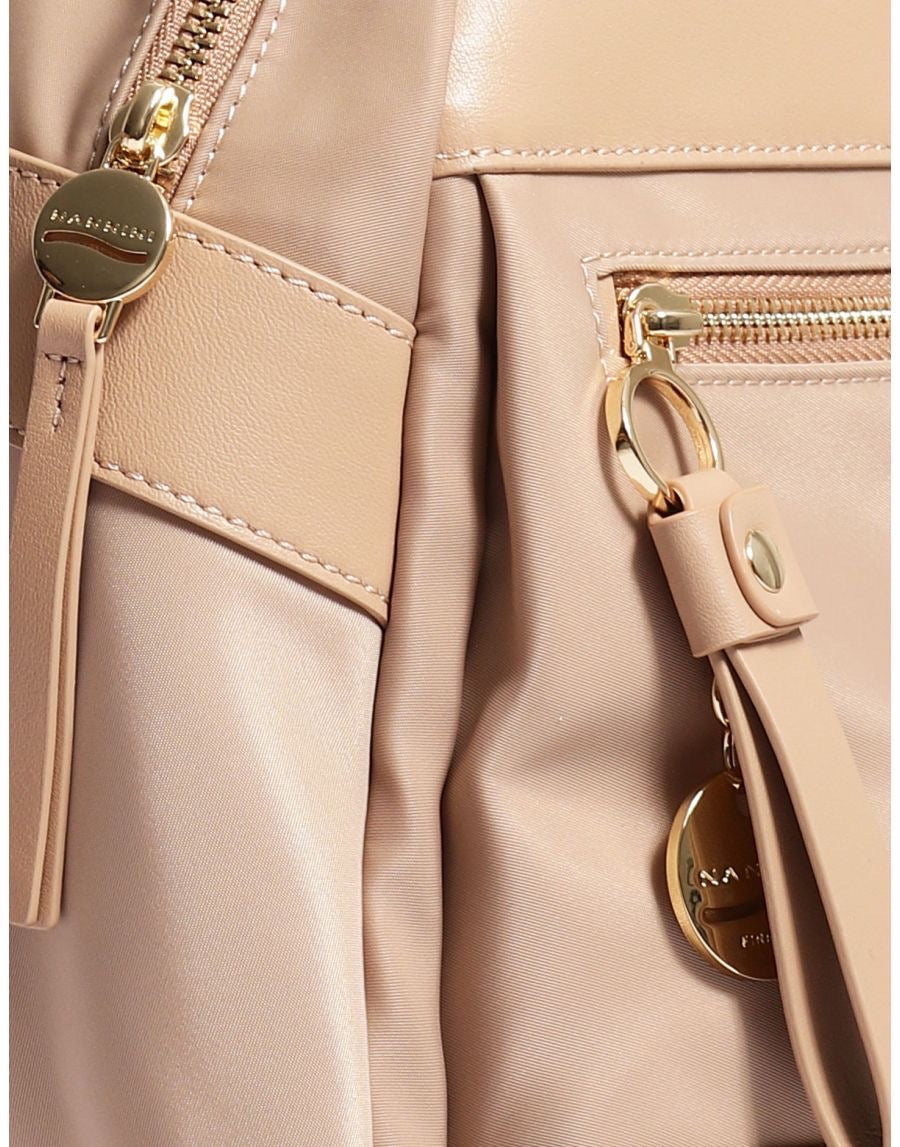 NANNINI Zaino Beige nylon e pelle