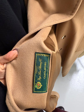 LORO PIANA Cappotto cammello lungo con spacchi