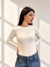 Maglia girocollo aderente