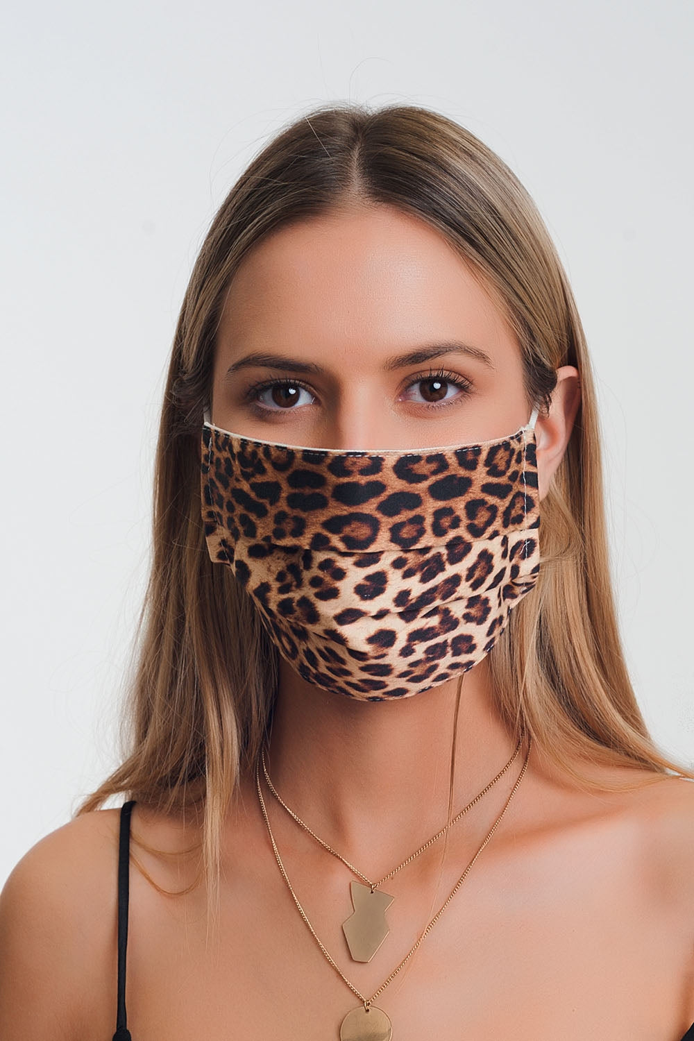 2 PACK Maschera con stampa leopardo