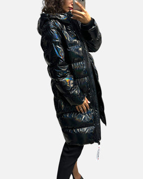 MOSCHINO Piumino trapuntato cangiante