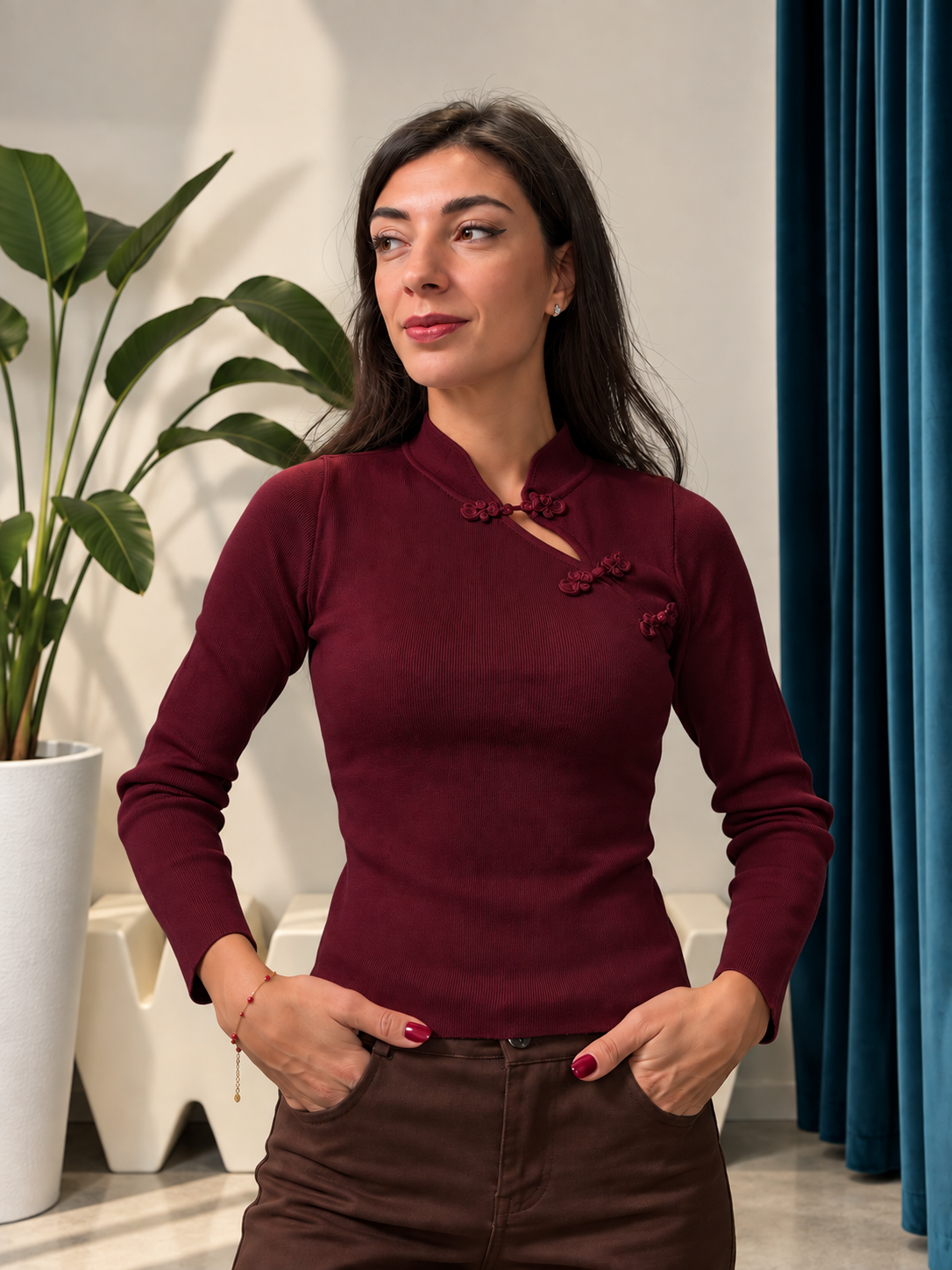 Maglia alamari orientali ornamentali