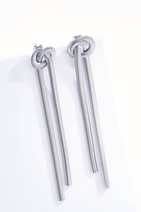 Orecchini pendenti, orecchini a barra verticale, orecchini pendenti minimal in argento, orecchini in stile Uno de 50, orecchini a bottone con punta Orecchini pendenti, orecchini a barra verticale, orecchini pendenti minimal in argento, orecchini in stile Uno de 50, orecchini a bottone con punta