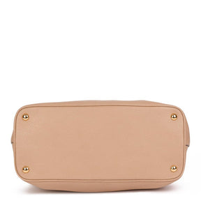 PRADA borsa beige con tracolla pelle martellata