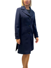 LORO PIANA Cappotto blu con spacchetti