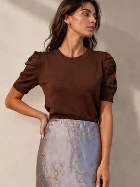 Maglia manica spalla palloncino