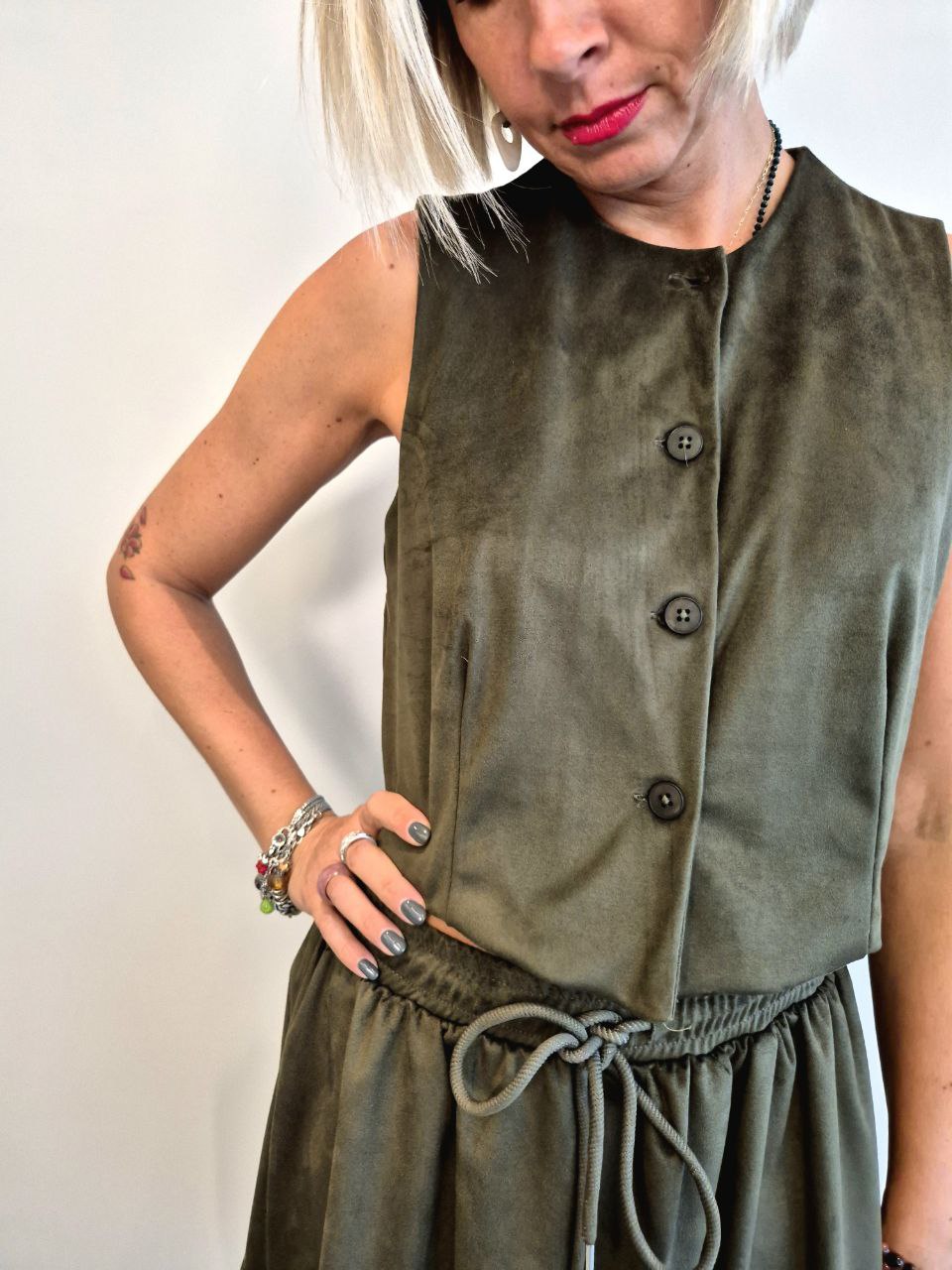 Gilet scamosciato vari colori