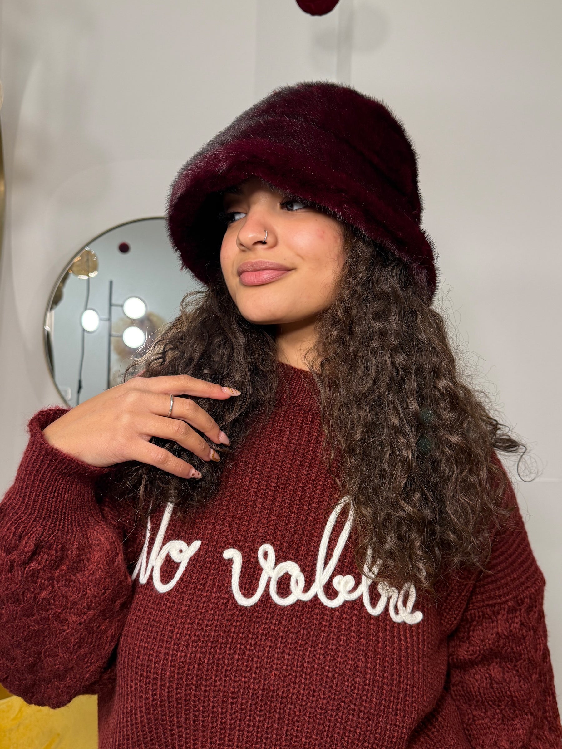 Cappello ecopelliccia