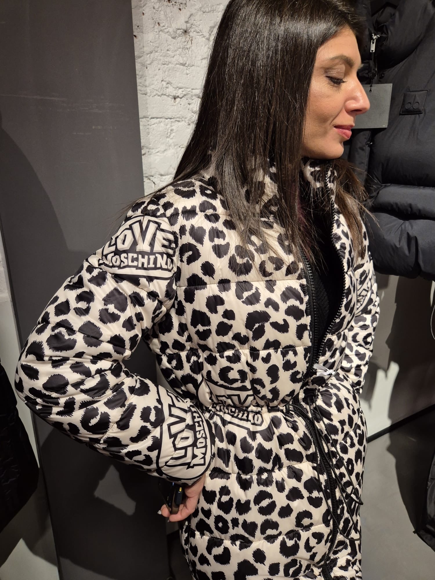 LOVE MOSCHINO Piumino maculato