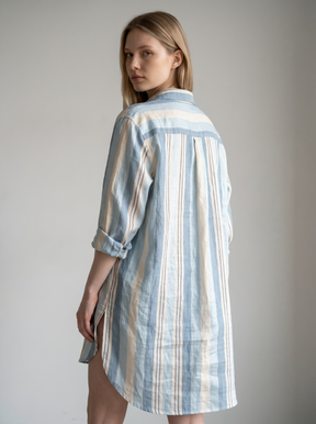 Maxi camicia cangiante