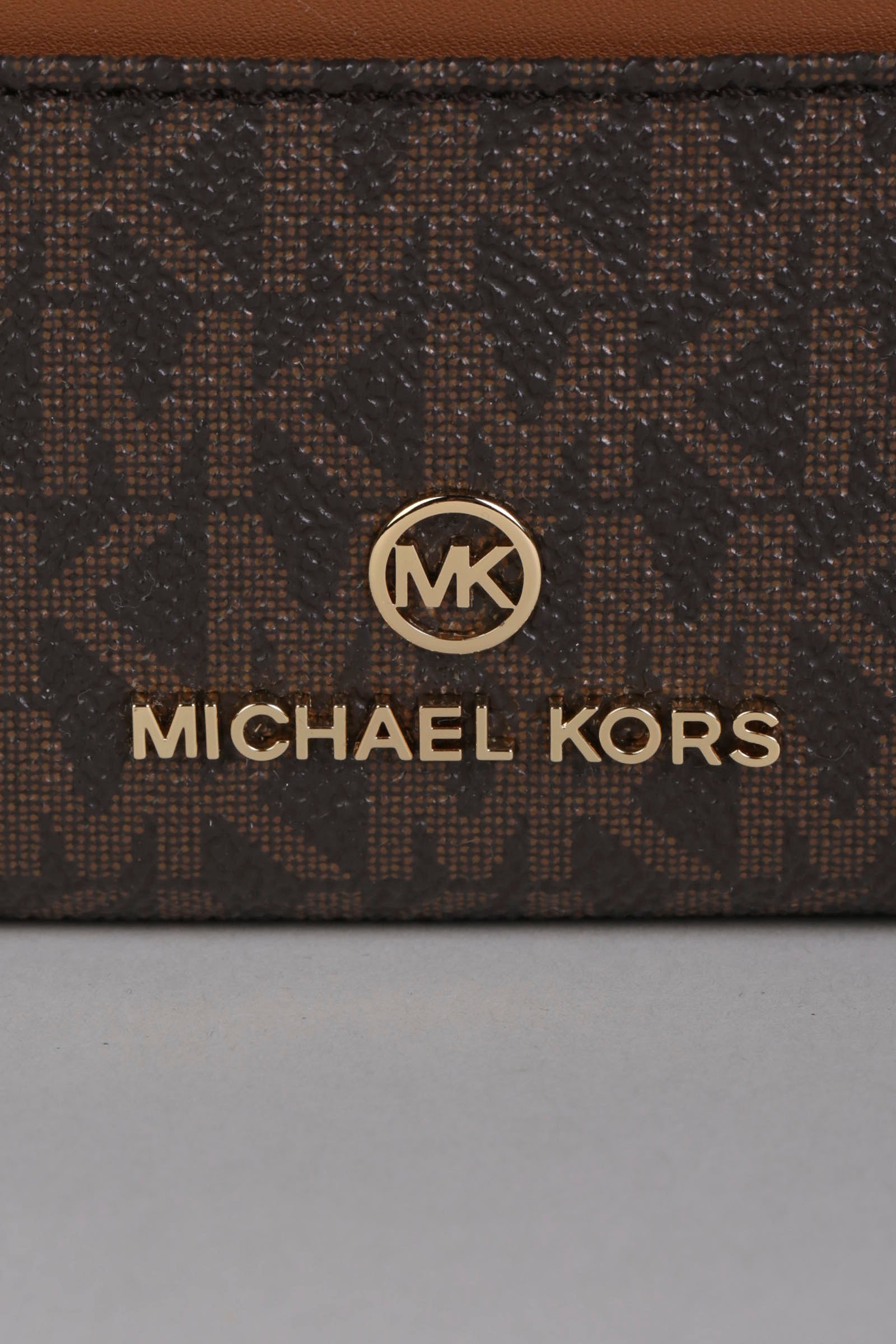 MICHAEL KORS Portafogli monogram brown e acorn