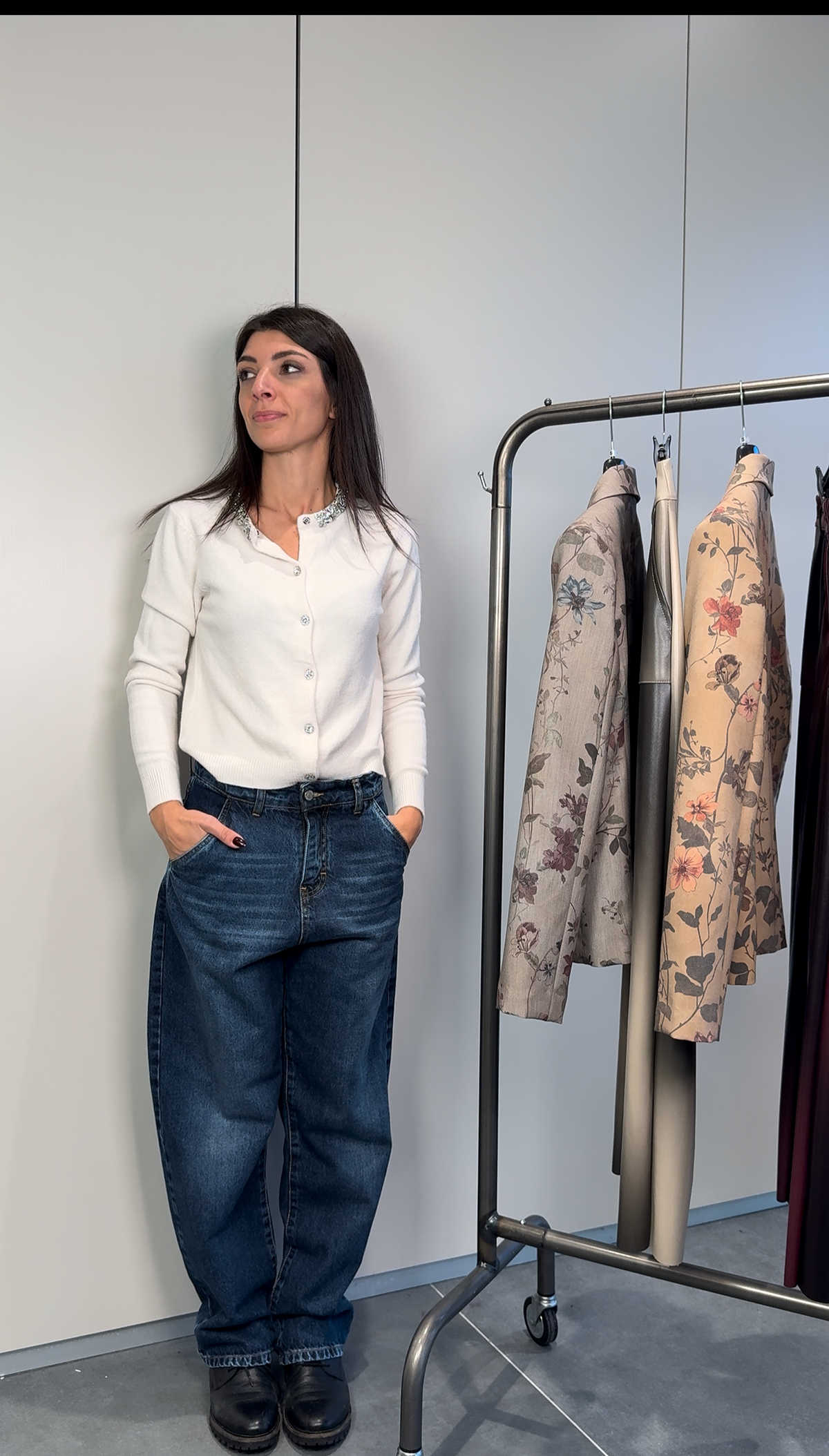 Jeans baggy cavallo basso