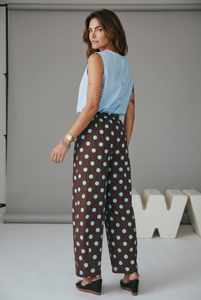 PantalonI Balloon a pois