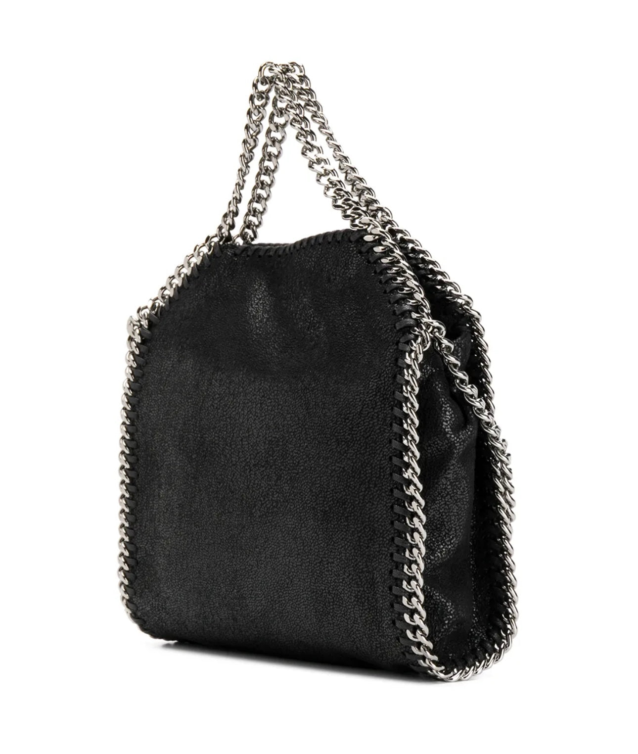 STELLA McCARTNEY Tote Falabella Tiny nera argento