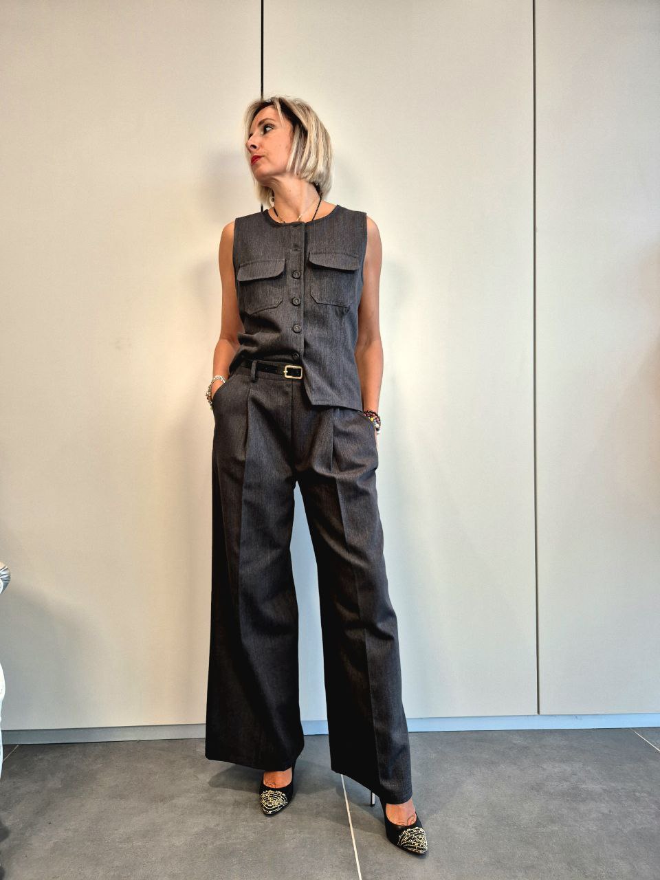 Completo FIRST LOVE grigio