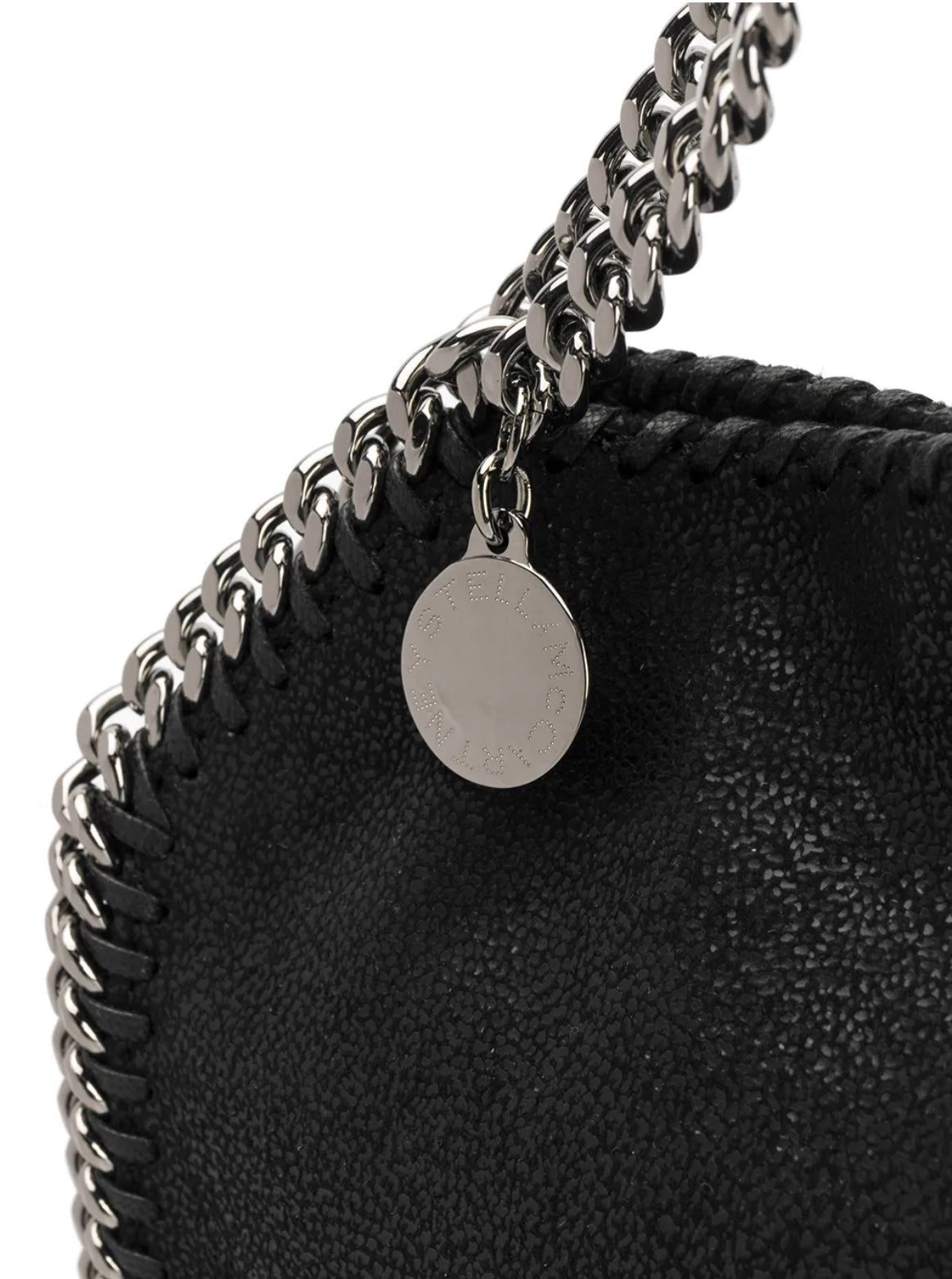 STELLA McCARTNEY Tote Falabella Tiny nera argento