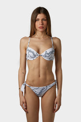 ARMANI Costume bikini  COPPE con logomania bianco