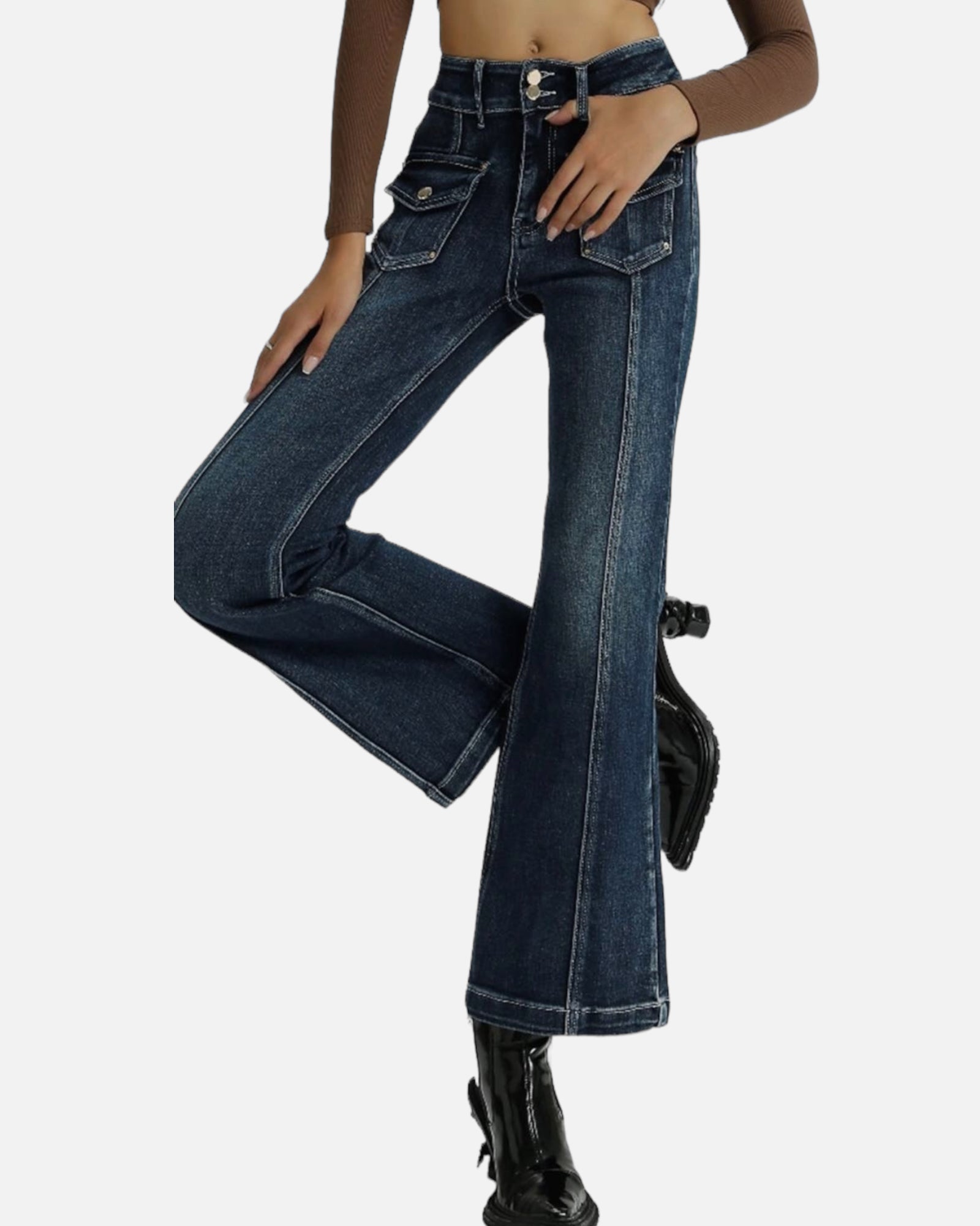 Jeans zampa taschini