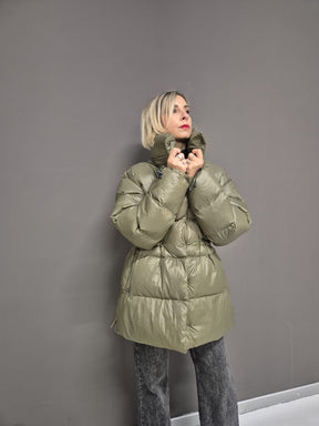 MANILA GRACE Piumino over verde