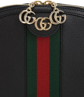 GUCCI Borsa a tracolla nera in pelle