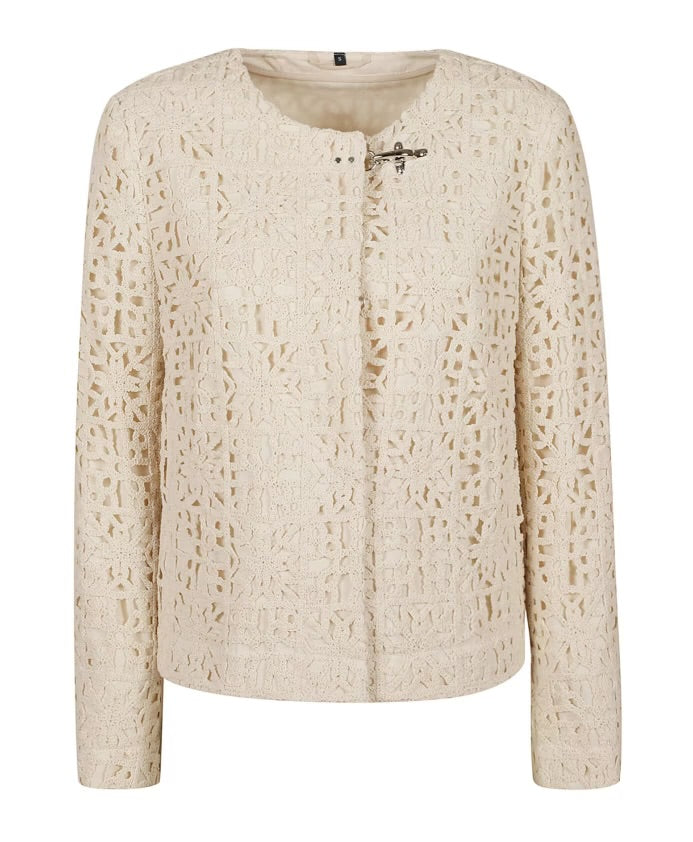 FAY Giacca macramé foderata