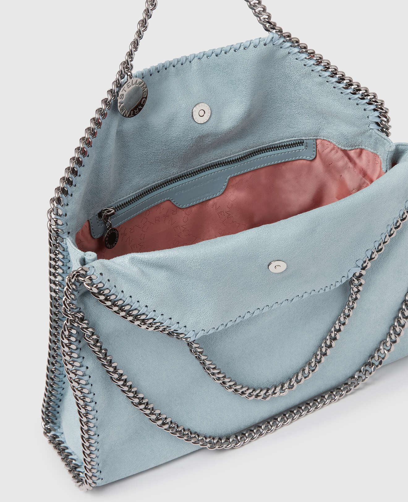 Stella McCARTNEY Tote Falabella col. azzurro catena silver