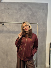 Bomber scamosciato gioiello vari colori