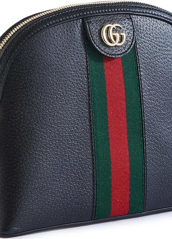 GUCCI Borsa a tracolla nera in pelle