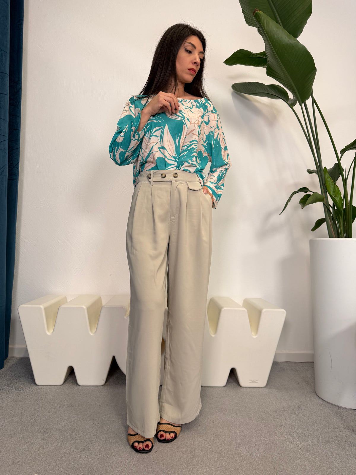 Pantaloni 3 bottoni