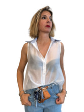 Camicia Smanicata Marina