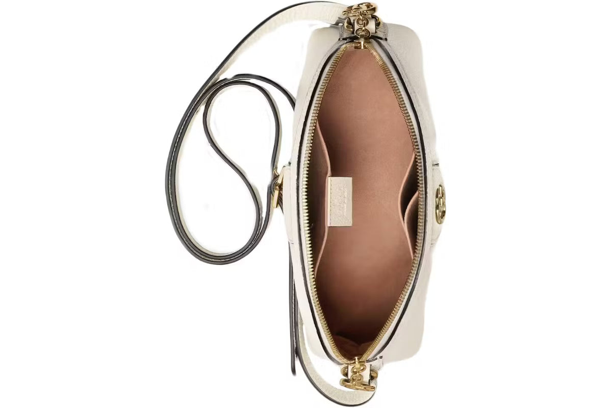 GUCCI Borsa a tracolla bianca in pelle