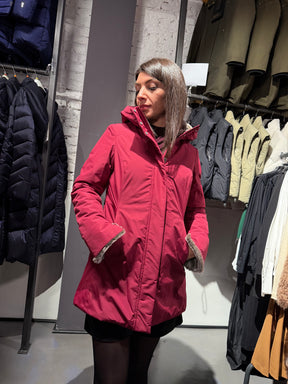 SUNS Piumuno bordeaux con eco pelliccia interna