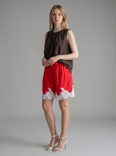 Pantaloncini cotone e pizzo