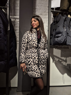 LOVE MOSCHINO Piumino maculato