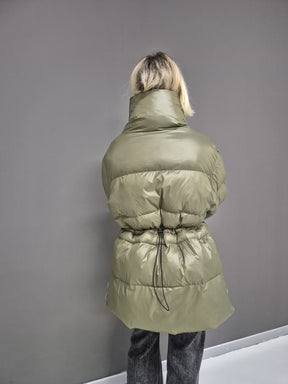 MANILA GRACE Piumino over verde