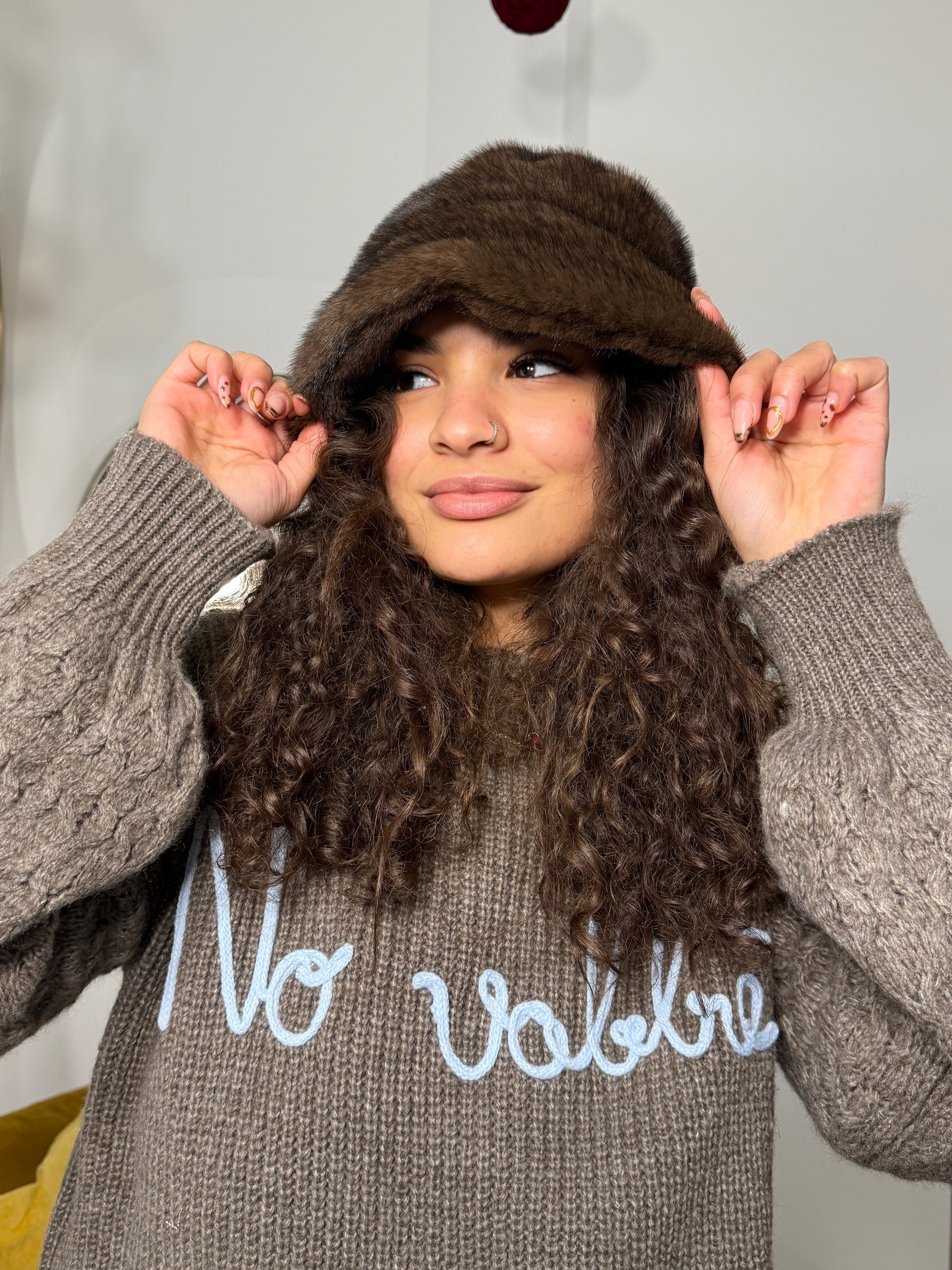 Cappello ecopelliccia