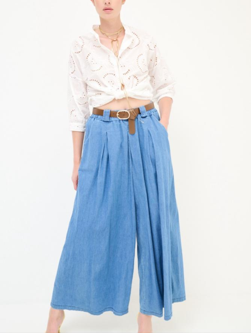 Pantagonna palazzo denim