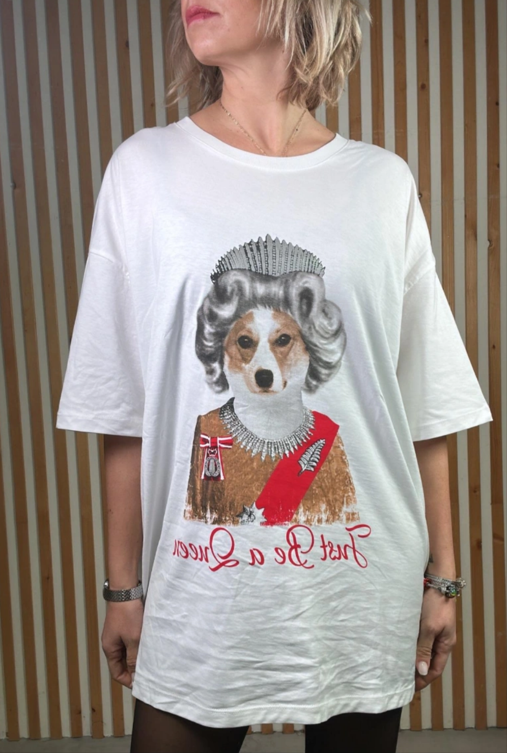 T-SHIRT bianca corgi