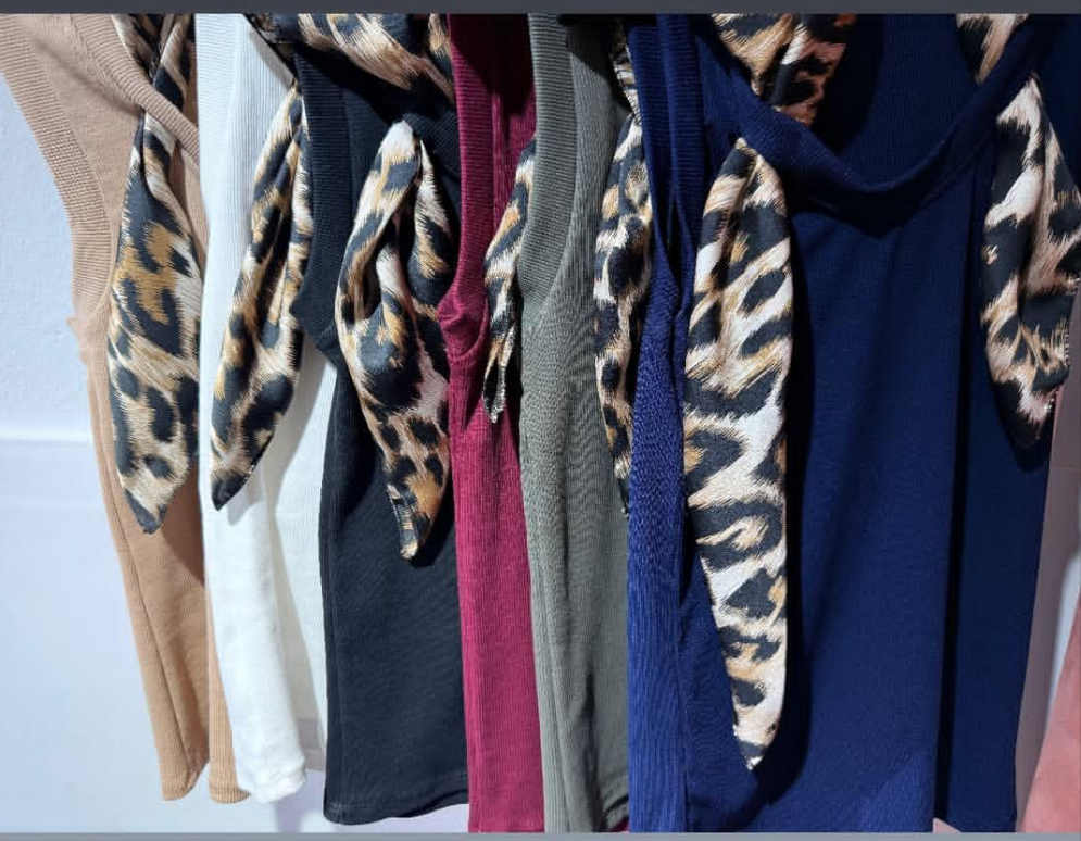 Canotta foulard maculato