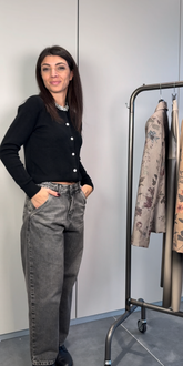 Jeans baggy cavallo basso