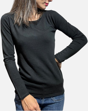 Maglioncino leggero nero slim