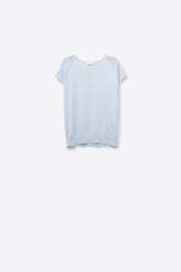 Q2 baby Maglione blu a maniche corte con maglia sulla spalla