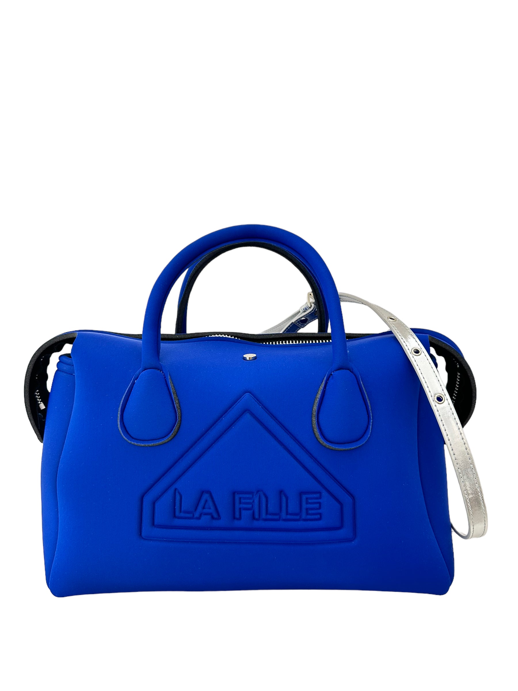 FILLE DES FLEURS bauletto scuba blu elettrico